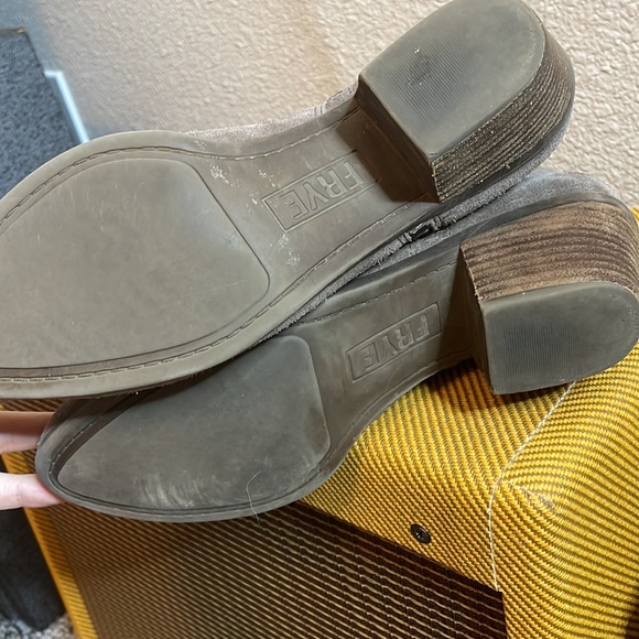 Frye gray suede heeled bootie - Picture 3 of 3